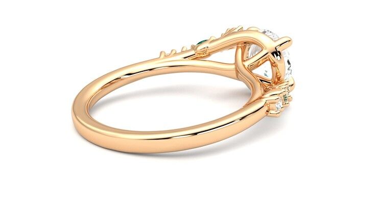 Taylor & Hart Avalon Round Engagement Ring 360 degree image 12