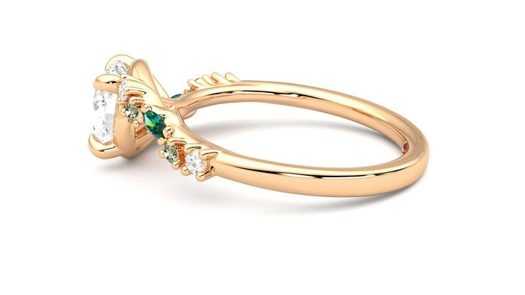 Taylor & Hart Avalon Round Engagement Ring 360 degree image 20