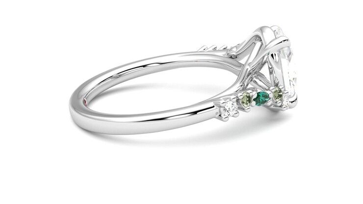Taylor & Hart Avalon Oval Engagement Ring 360 degree image 10