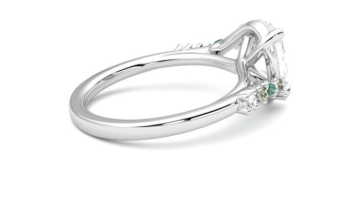 Taylor & Hart Avalon Oval Engagement Ring 360 degree image 11