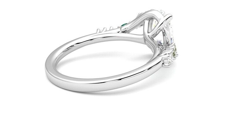 Taylor & Hart Avalon Oval Engagement Ring 360 degree image 12