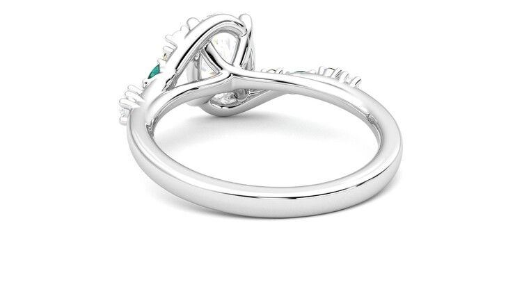 Taylor & Hart Avalon Oval Engagement Ring 360 degree image 16