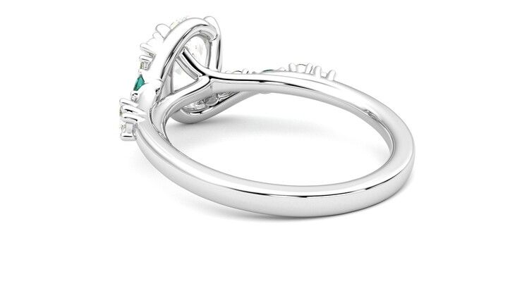 Taylor & Hart Avalon Oval Engagement Ring 360 degree image 17