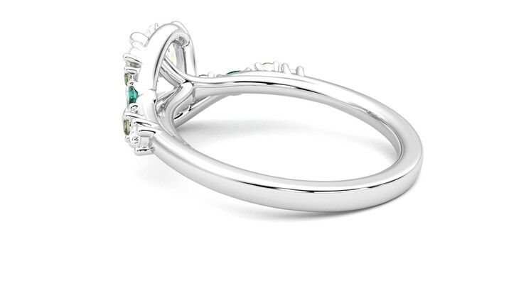 Taylor & Hart Avalon Oval Engagement Ring 360 degree image 18