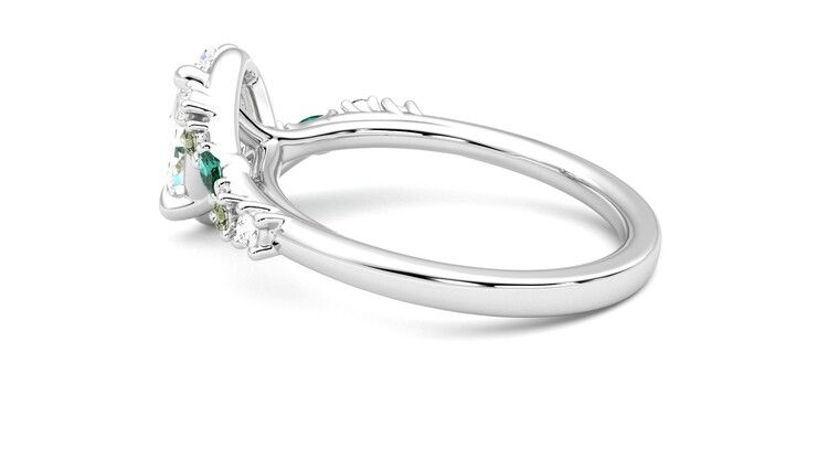 Taylor & Hart Avalon Oval Engagement Ring 360 degree image 19
