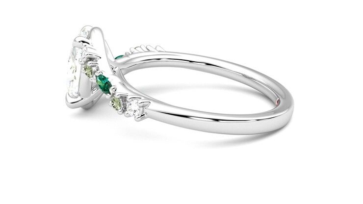 Taylor & Hart Avalon Oval Engagement Ring 360 degree image 20