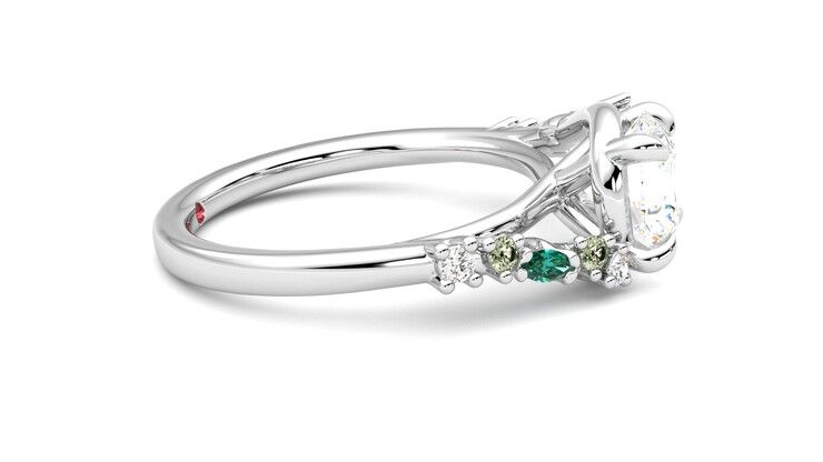Taylor & Hart Avalon Round Engagement Ring 360 degree image 9