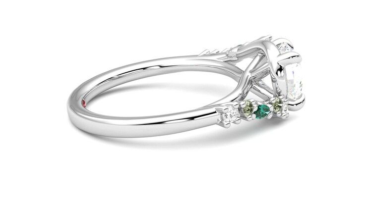 Taylor & Hart Avalon Round Engagement Ring 360 degree image 10