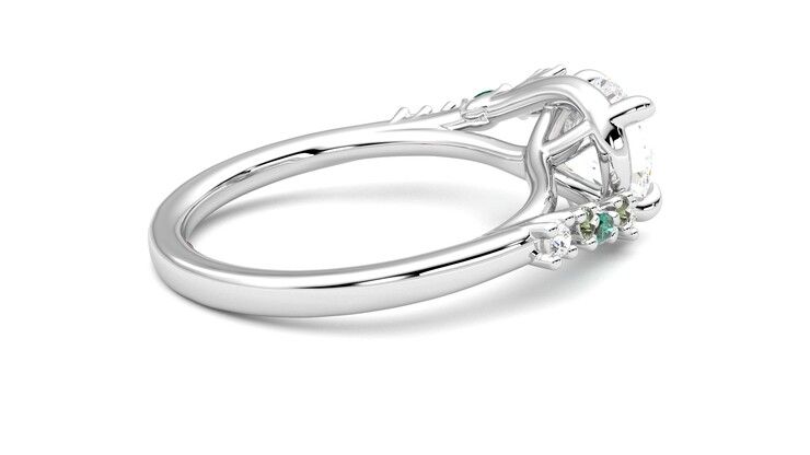Taylor & Hart Avalon Round Engagement Ring 360 degree image 11