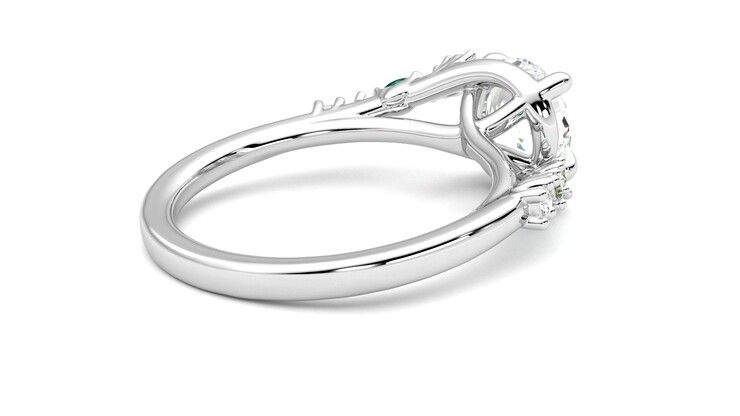 Taylor & Hart Avalon Round Engagement Ring 360 degree image 12
