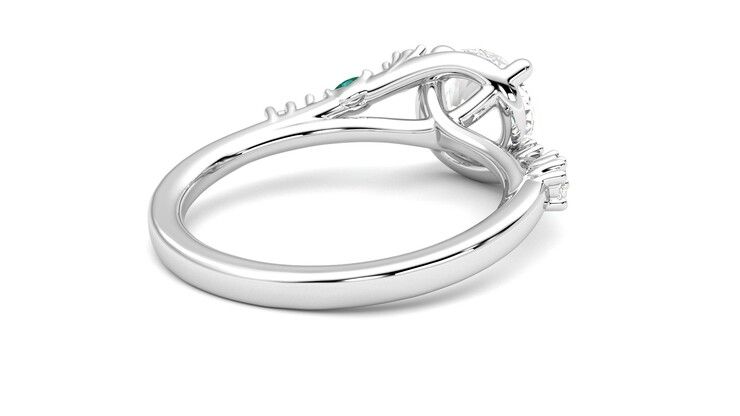 Taylor & Hart Avalon Round Engagement Ring 360 degree image 13