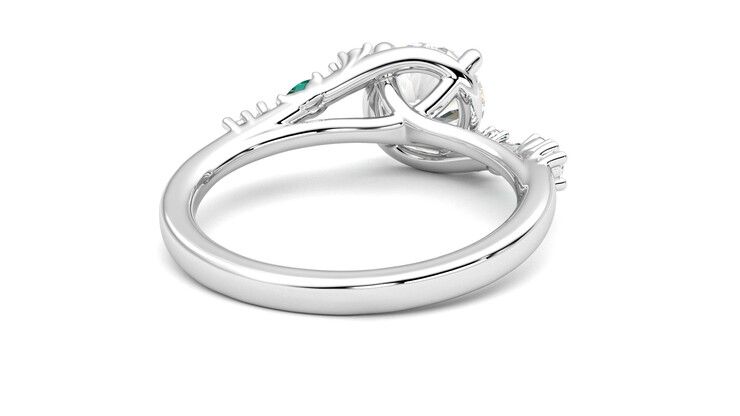 Taylor & Hart Avalon Round Engagement Ring 360 degree image 14
