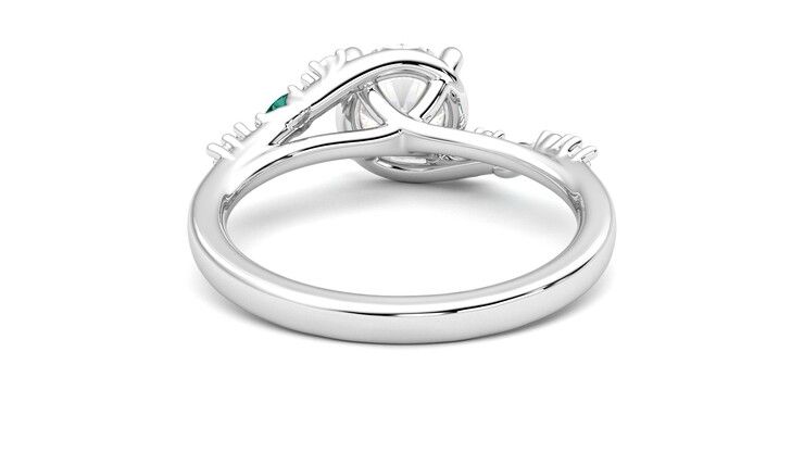 Taylor & Hart Avalon Round Engagement Ring 360 degree image 15
