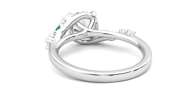 Taylor & Hart Avalon Round Engagement Ring 360 degree image 16