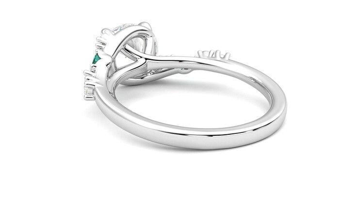 Taylor & Hart Avalon Round Engagement Ring 360 degree image 17