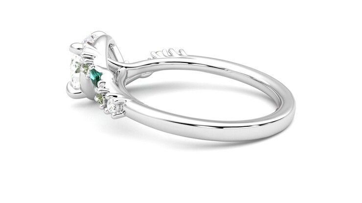 Taylor & Hart Avalon Round Engagement Ring 360 degree image 19
