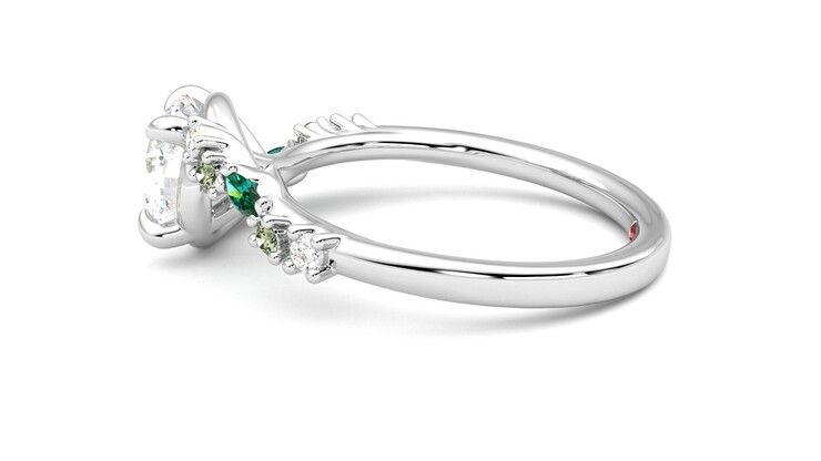 Taylor & Hart Avalon Round Engagement Ring 360 degree image 20