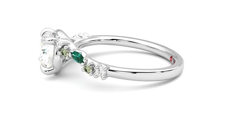 Taylor & Hart Avalon Round Engagement Ring 360 degree image 21