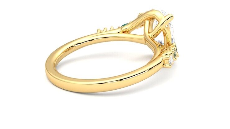 Taylor & Hart Avalon Oval Engagement Ring 360 degree image 12