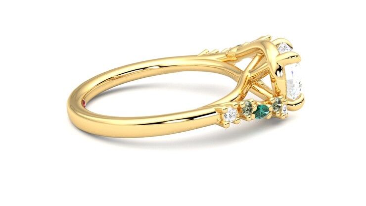 Taylor & Hart Avalon Round Engagement Ring 360 degree image 10