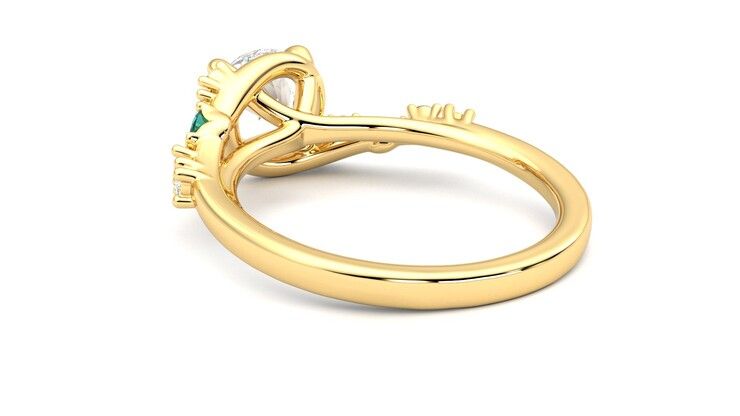 Taylor & Hart Avalon Round Engagement Ring 360 degree image 17