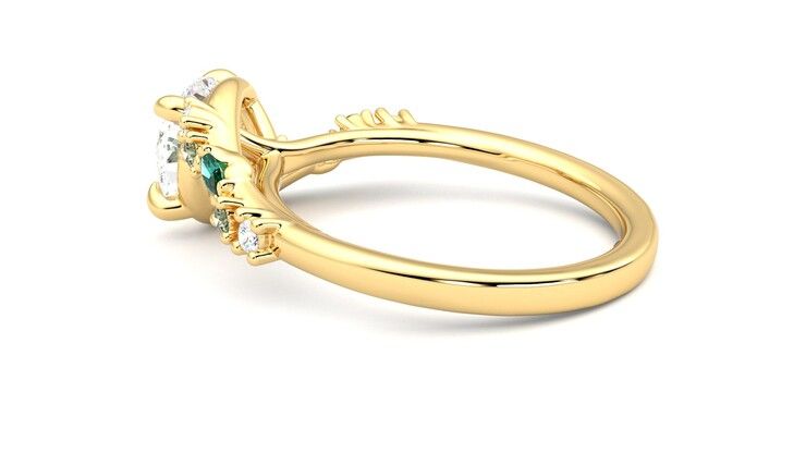 Taylor & Hart Avalon Round Engagement Ring 360 degree image 19