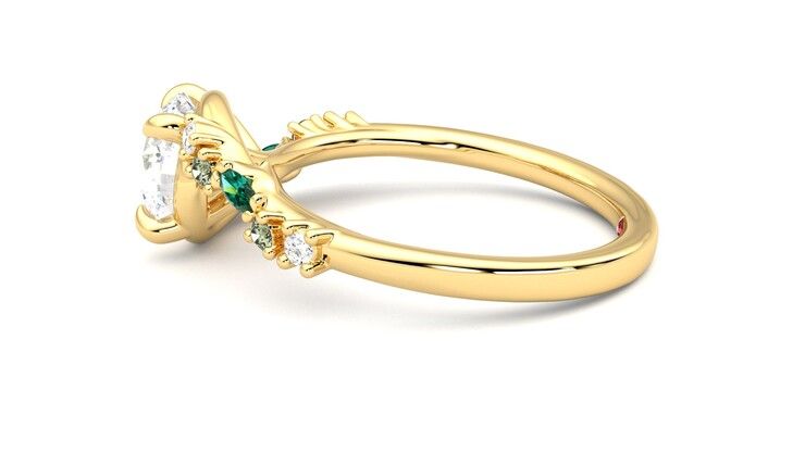 Taylor & Hart Avalon Round Engagement Ring 360 degree image 20