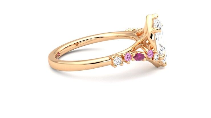Taylor & Hart Avalon Marquise Engagement Ring 360 degree image 9