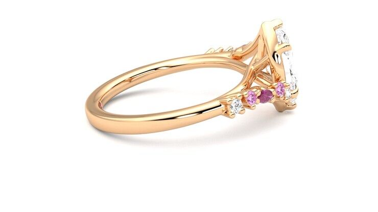 Taylor & Hart Avalon Marquise Engagement Ring 360 degree image 10