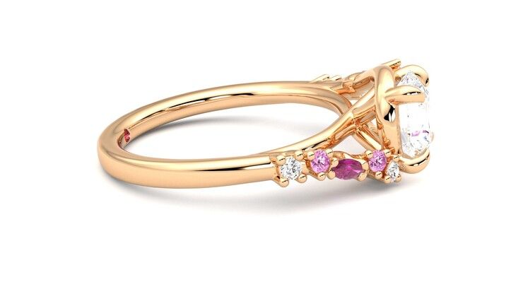 Taylor & Hart Avalon Round Engagement Ring 360 degree image 9