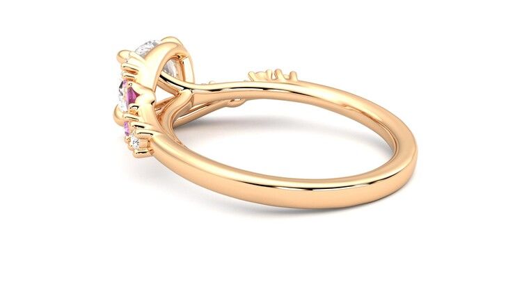 Taylor & Hart Avalon Round Engagement Ring 360 degree image 18
