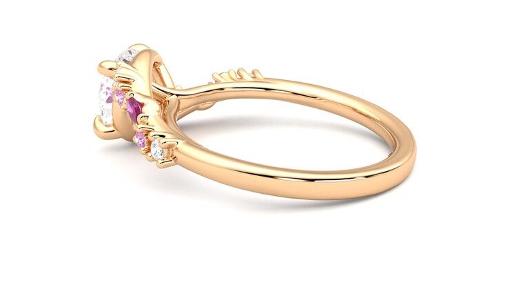 Taylor & Hart Avalon Round Engagement Ring 360 degree image 19