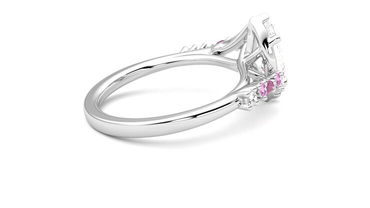 Taylor & Hart Avalon Marquise Engagement Ring 360 degree image 11