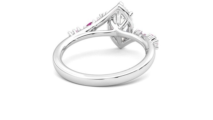 Taylor & Hart Avalon Marquise Engagement Ring 360 degree image 14