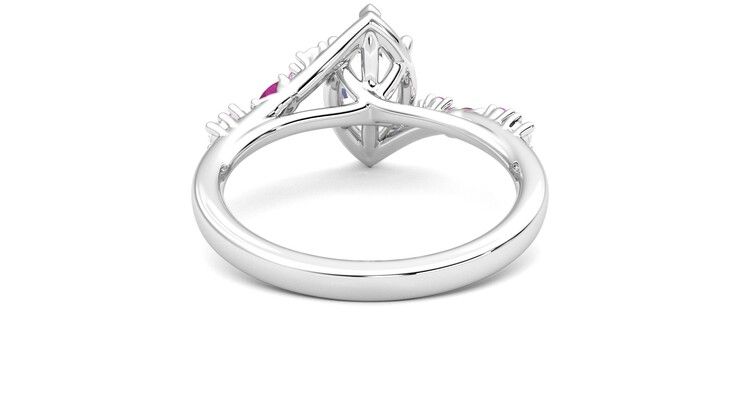 Taylor & Hart Avalon Marquise Engagement Ring 360 degree image 15