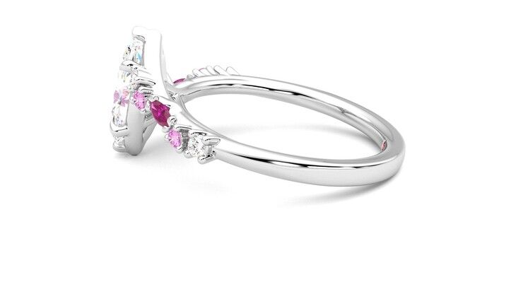 Taylor & Hart Avalon Marquise Engagement Ring 360 degree image 20
