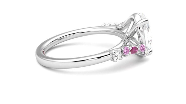 Taylor & Hart Avalon Oval Engagement Ring 360 degree image 10