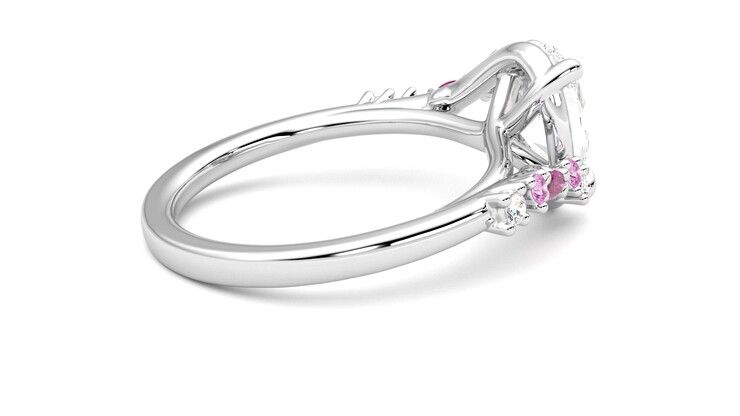 Taylor & Hart Avalon Oval Engagement Ring 360 degree image 11