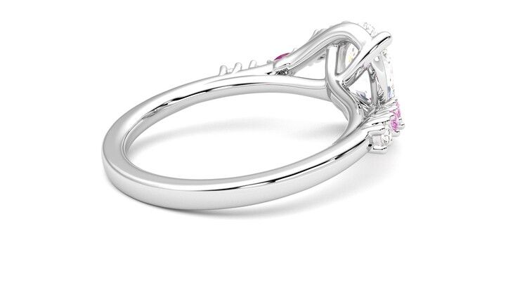 Taylor & Hart Avalon Oval Engagement Ring 360 degree image 12