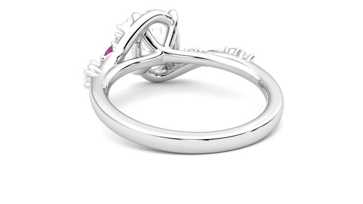 Taylor & Hart Avalon Oval Engagement Ring 360 degree image 16
