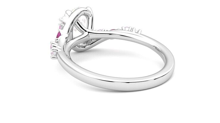 Taylor & Hart Avalon Oval Engagement Ring 360 degree image 17