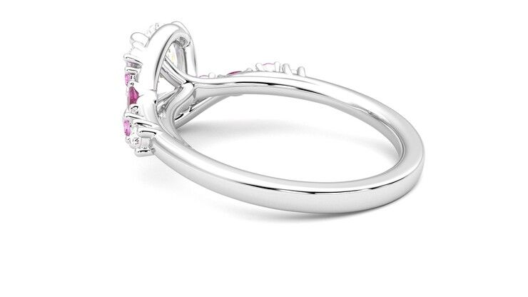 Taylor & Hart Avalon Oval Engagement Ring 360 degree image 18
