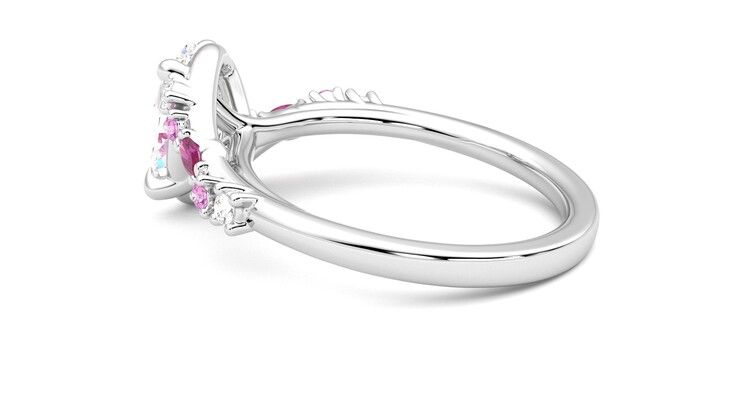 Taylor & Hart Avalon Oval Engagement Ring 360 degree image 19