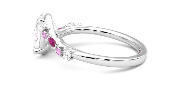 Taylor & Hart Avalon Oval Engagement Ring 360 degree image 20