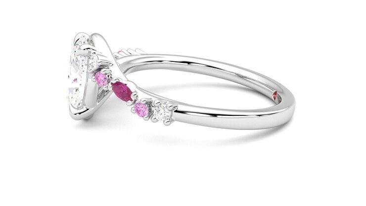 Taylor & Hart Avalon Oval Engagement Ring 360 degree image 21