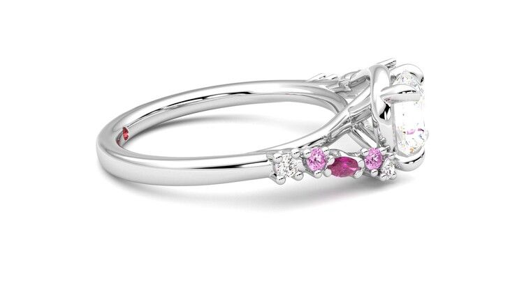 Taylor & Hart Avalon Round Engagement Ring 360 degree image 9