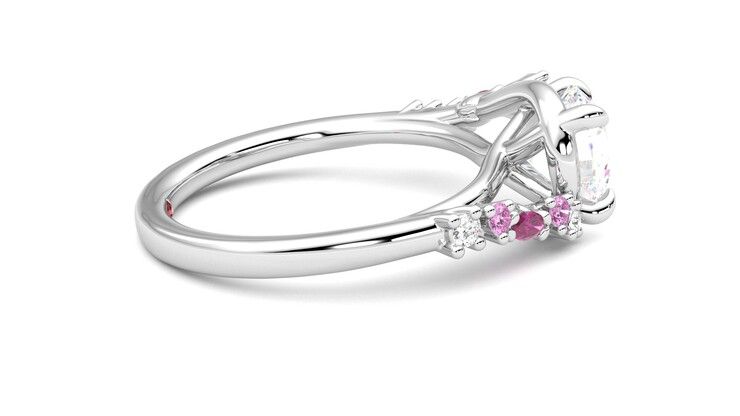 Taylor & Hart Avalon Round Engagement Ring 360 degree image 10