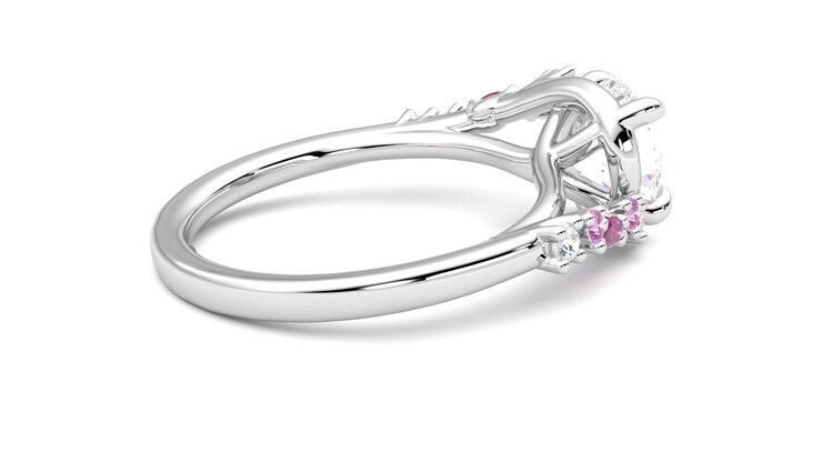 Taylor & Hart Avalon Round Engagement Ring 360 degree image 11