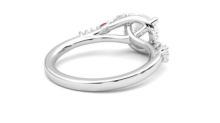 Taylor & Hart Avalon Round Engagement Ring 360 degree image 13