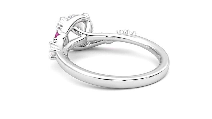 Taylor & Hart Avalon Round Engagement Ring 360 degree image 17